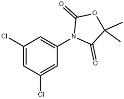 3-(3,5-ジクロロフェニル)-5,5-ジメチル-2,4-オキサゾリジンジオン 化学構造式