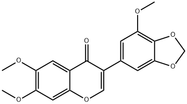 3',6,7-Trimethoxy-4',5'-methylenedioxyisoflavone Structure