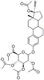 (17a)-17-(Acetyloxy)-19-norpregna-1,3,5(10)-trien-20-yn-3-yl--D-Glucopyranosiduronic Acid Methyl Ester Triacetate, 242130-33-2, 结构式