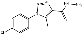 1-(4-Chlorophenyl)-5-methyl-1H-1,2,3-triazole-4-carbohydrazide,242145-47-7,结构式
