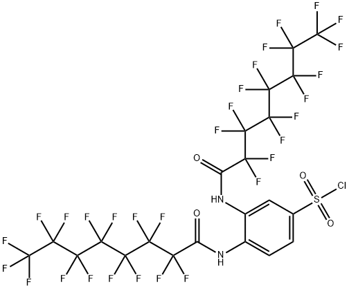 24216-05-5 3,4-bis[(2,2,3,3,4,4,5,5,6,6,7,7,8,8,8-pentadecafluoro-1-oxooctyl)amino]benzenesulphonyl chloride 