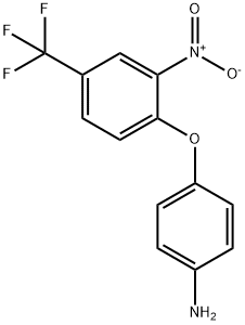 Benzeneamine, 4-(2-nitro-4-(trifluoromethyl)phenoxy)-,24219-87-2,结构式