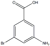 3-氨基-5-溴苯甲酸, , 结构式