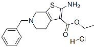 ethyl 2-amino-6-benzyl-4,5,6,7-tetrahydrothieno[2,3-c]pyridine-3-carboxylate hydrochloride ,24237-55-6,结构式
