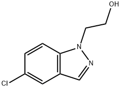 2-(5-Chloro-1H-indazol-1-yl)ethanol 化学構造式