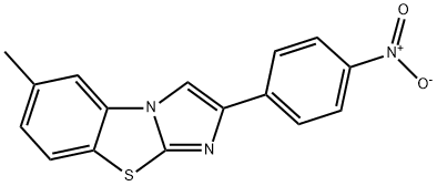 6-METHYL-2-(4-NITROPHENYL)IMIDAZO[2,1-B]BENZOTHIAZOLE 化学構造式