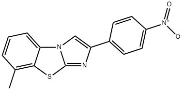 8-METHYL-2-(4-NITROPHENYL)IMIDAZO[2,1-B]BENZOTHIAZOLE 结构式