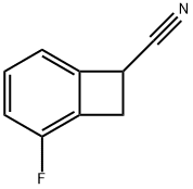 Bicyclo[4.2.0]octa-1,3,5-triene-7-carbonitrile, 2-fluoro- (9CI) Struktur