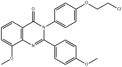 242478-10-0 4(3H)-Quinazolinone,  3-[4-(2-chloroethoxy)phenyl]-8-methoxy-2-(4-methoxyphenyl)-