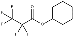 ペンタフルオロプロピオン酸シクロヘキシル 化学構造式