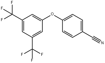 4-[3,5-DI(TRIFLUOROMETHYL)PHENOXY]BENZONITRILE Struktur