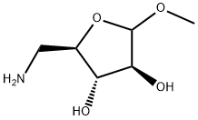 D-Arabinofuranoside, methyl 5-amino-5-deoxy- (9CI) Structure