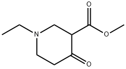 METHYL 1-ETHYL-4-OXO-3-PIPERIDINECARBOXYLATE HYDROCHLORIDE Struktur