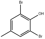 2,6-二溴-4-甲基苯酚,2432-14-6,结构式