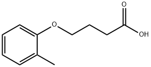 4-(2-METHYLPHENOXY)BUTANOIC ACID, 24331-07-5, 结构式