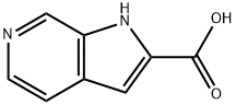1H-ピロロ[2,3-C]ピリジン-2-カルボン酸 化学構造式