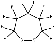 3,3,4,4,5,5,6,6,7,7-Decafluoro-1,2-dithiepane Struktur