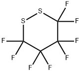 Octafluoro-1,2-dithiane Structure