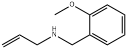 N-(2-メトキシベンジル)-2-プロペン-1-アミン 化学構造式