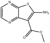 Thieno[2,3-b]pyrazine-7-carboxylic acid, 6-amino-, methyl ester (9CI) Structure