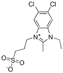 5,6-dichloro-1-ethyl-2-methyl-3-(3-sulphonatopropyl)-1H-benzimidazolium ,24351-11-9,结构式