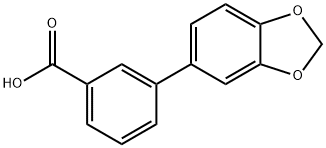3-BIPHENYL-[1,3]DIOXOL-5-YL-CARBOXYLIC ACID 化学構造式