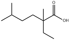 2,5-dimethyl-2-ethylhexanoic acid 化学構造式