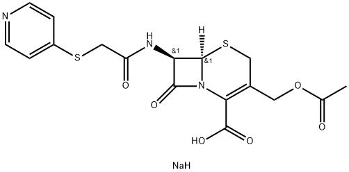 Cefapirin sodium Struktur