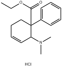 ethyl 2-(dimethylamino)-1-phenylcyclohex-3-ene-1-carboxylate hydrochloride Struktur