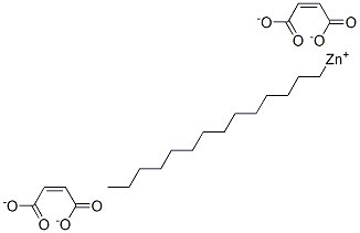 ビス(マレイン酸1-テトラデシル)亜鉛 化学構造式