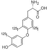 O-[4-Hydroxy-3-(125I)iodophenyl]-3,5-di(125I)iodo-L-tyrosine Struktur