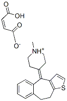 4-(9,10-dihydro-4H-benzo[4,5]cyclohepta[1,2-b]thien-4-ylidene)-1-methylpiperidinium hydrogen maleate|