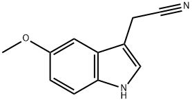 5-甲氧基吲哚-3-乙腈,2436-17-1,结构式