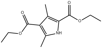 2,4-ジメチル-1H-ピロール-3,5-ジカルボン酸ジエチル 化学構造式