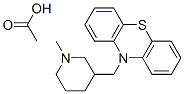 10-[(1-methyl-3-piperidyl)methyl]-10H-phenothiazine monoacetate ,24360-97-2,结构式