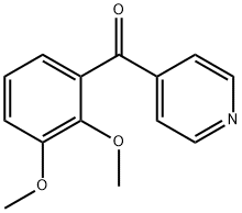 (2,3-Dimethoxyphenyl)-4-pyridinyl-methanone 结构式