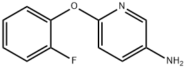 6-(2-氟苯氧基)吡啶-3-胺,243644-24-8,结构式