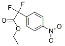 2,2-ジフルオロ-2-(4-ニトロフェニル)酢酸エチル 化学構造式