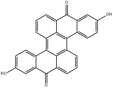 2 10-DIHYDROXY-DIBENZO[A J]PERYLENE-8 16 Struktur