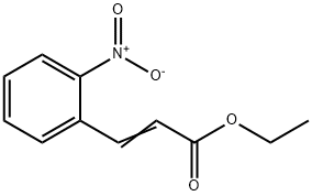 3-(2-ニトロフェニル)プロペン酸エチル 化学構造式