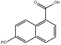 6-羟基-1-萘甲酸, 2437-17-4, 结构式