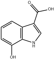 1H-INDOLE-3-CARBOXYLIC ACID,7-HYDROXY Structure