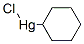 シクロヘキシル水銀(II)クロリド 化学構造式