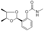 cis-Syn-o-(4,5-dimethyl-1,3-dioxolan-2-yl)phenyl methylcarbamate 结构式