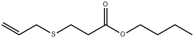 3-(Allylthio)propionic acid butyl ester,24382-59-0,结构式