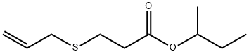 3-(Allylthio)propionic acid sec-butyl ester,24382-61-4,结构式