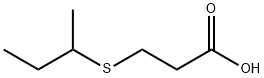 3-(sec-ブチルチオ)プロピオン酸 化学構造式