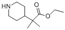 ethyl 2-methyl-2-(piperidin-4-yl)propanoate 化学構造式