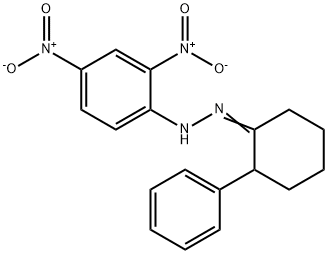 2-Phenylcyclohexanone 2,4-dinitrophenyl hydrazone Structure