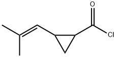 Cyclopropanecarbonyl chloride, 2-(2-methyl-1-propenyl)- (9CI) Structure